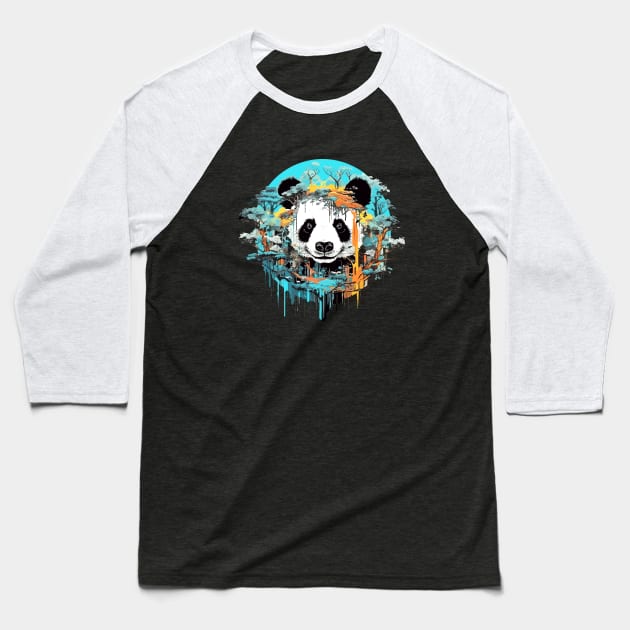 Giant Panda Animal World Wildlife Beauty Discovery Baseball T-Shirt by Cubebox